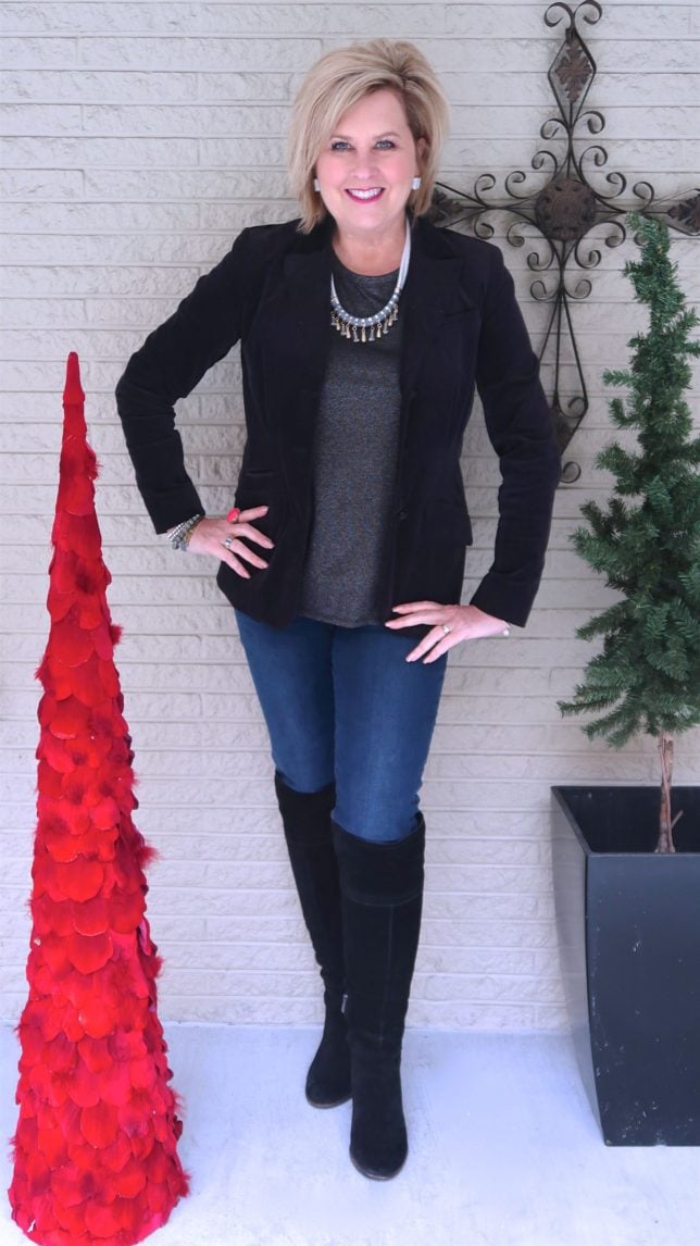 50 IS NOT OLD | HOW TO DRESS FOR A CASUAL HOLIDAY PARTY | FASHION OVER 40