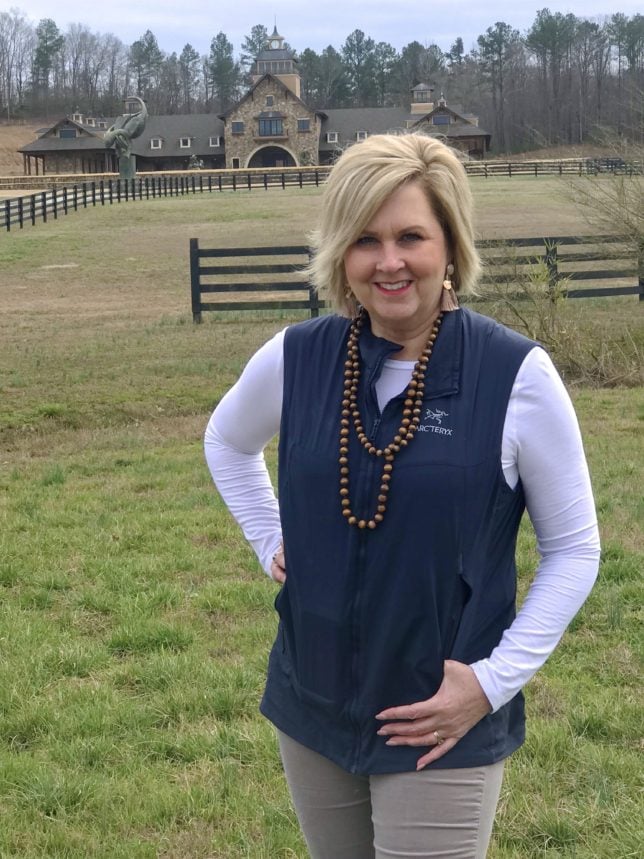 50 IS NOT OLD | HOW A WINDPROOF VEST CAN KEEP YOU WARM | FASHION OVER 40