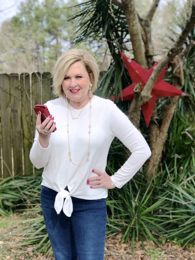 50 IS NOT OLD | WHY YOU NEED A WHITE TOP FOR SPRING | FASHION OVER 40