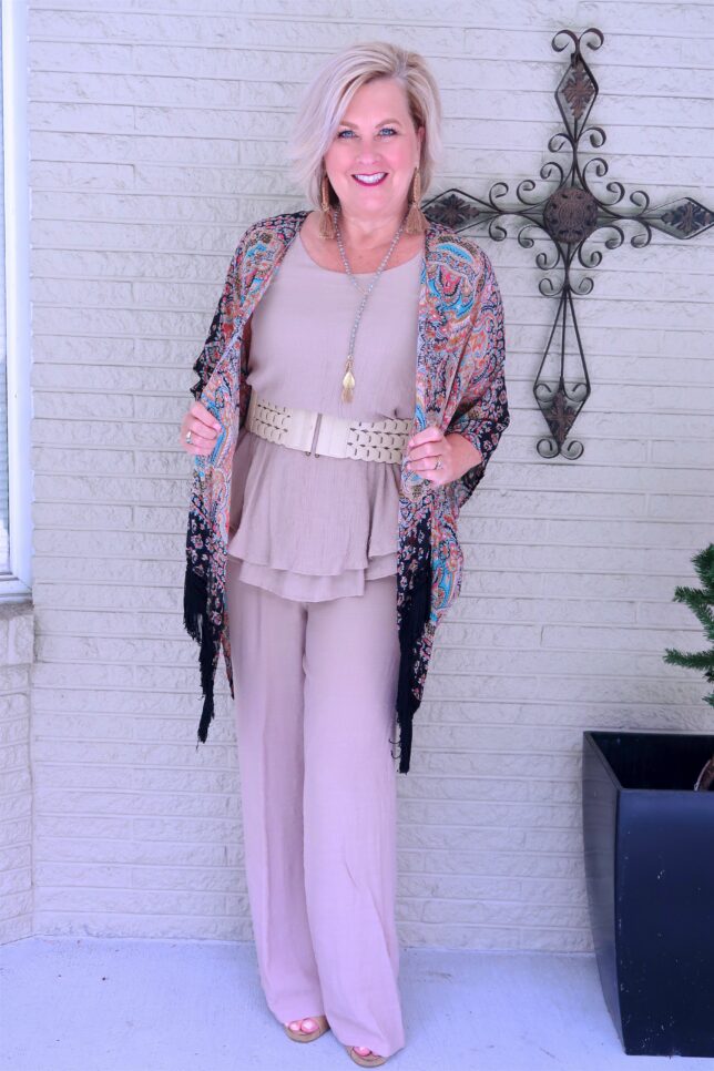 50 IS NOT OLD | HOW TO ADD A KIMONO TO YOUR OUTFIT | 50 IS NOT OLD