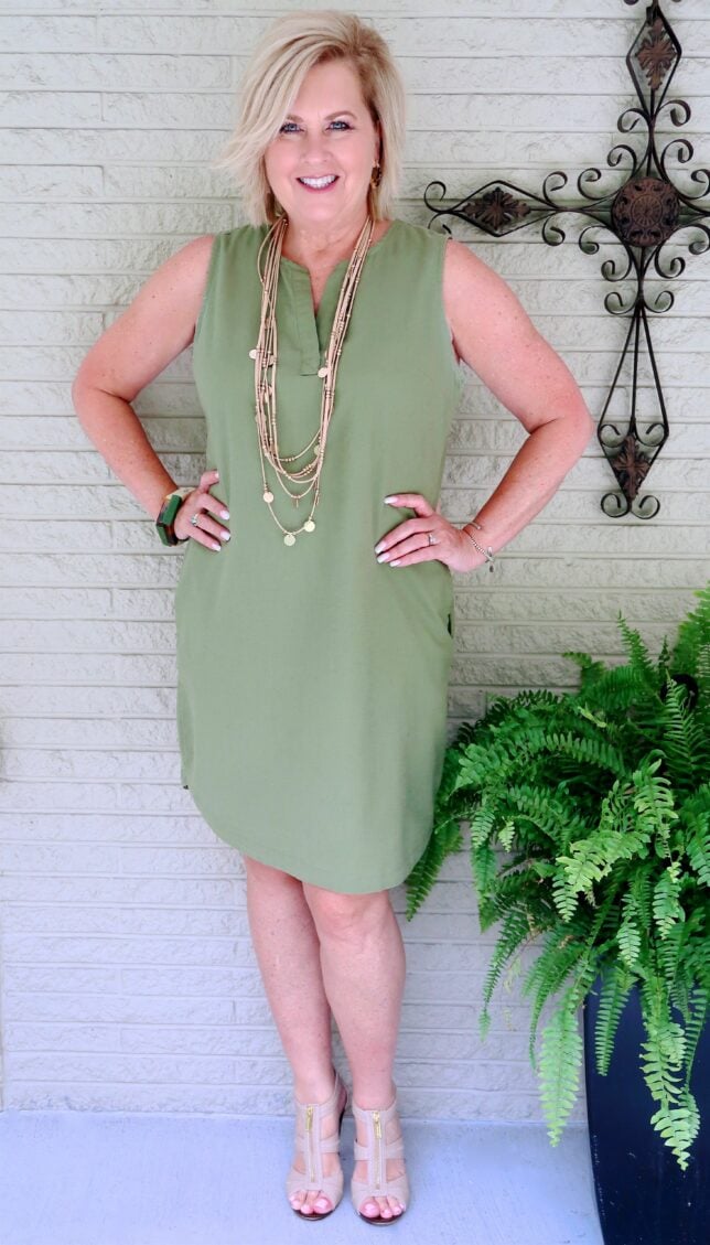 50 IS NOT OLD | LINEN DRESS WITH POCKETS | FASHION OVER 40