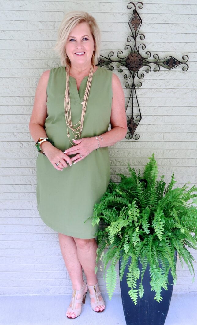 50 IS NOT OLD | LINEN DRESS WITH POCKETS | FASHION OVER 40