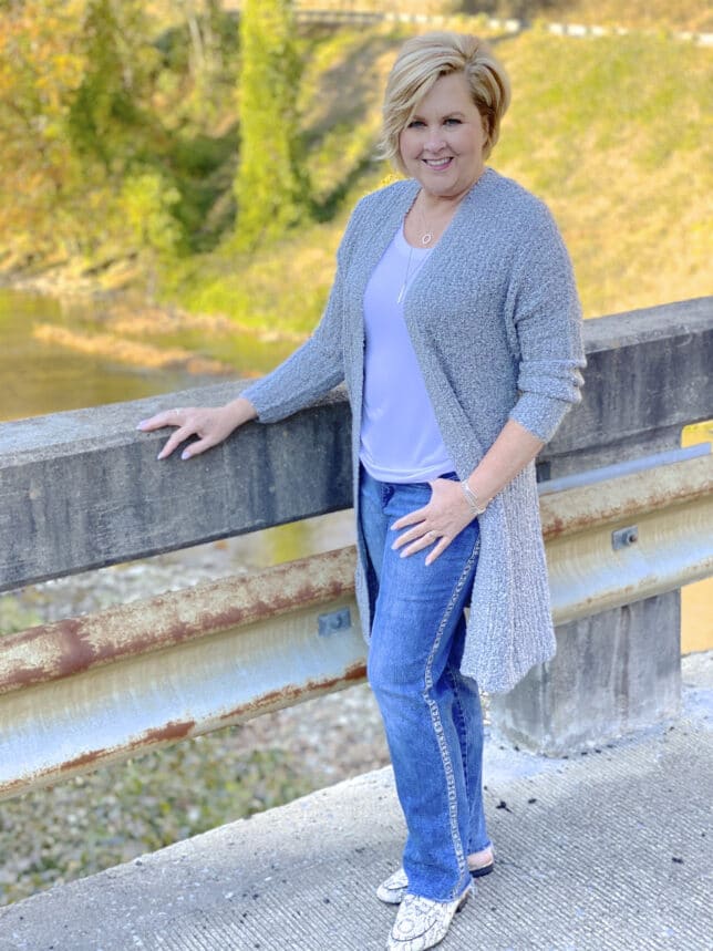 complete you look with a cardigan