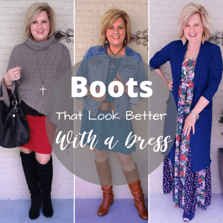 Different dress with boots