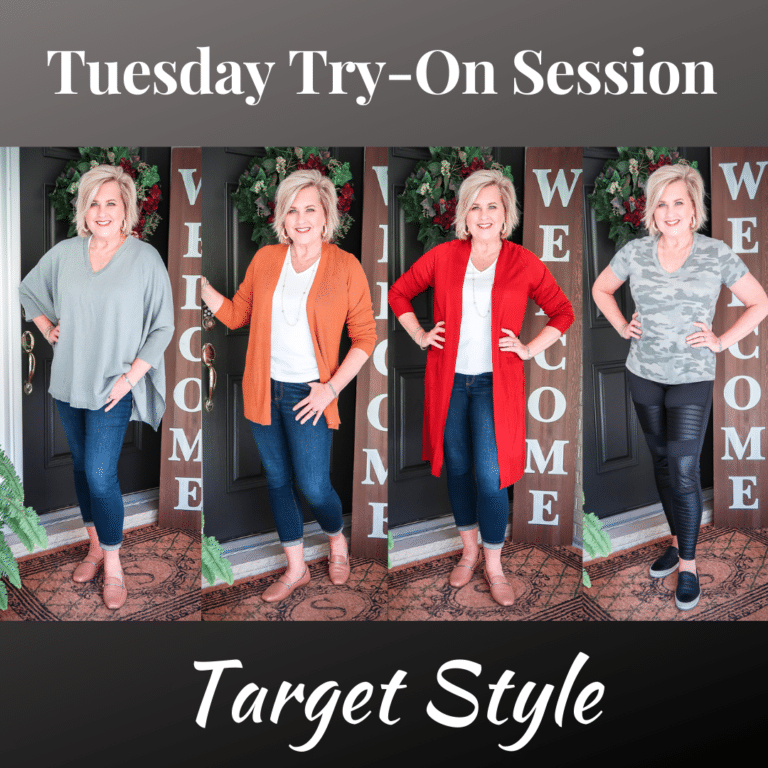 Fashion Blogger 50 Is Not Old is doing a Tuesday Try-On Session with Target