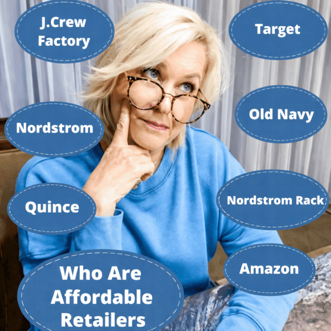 Tania thinking about affordable retailers