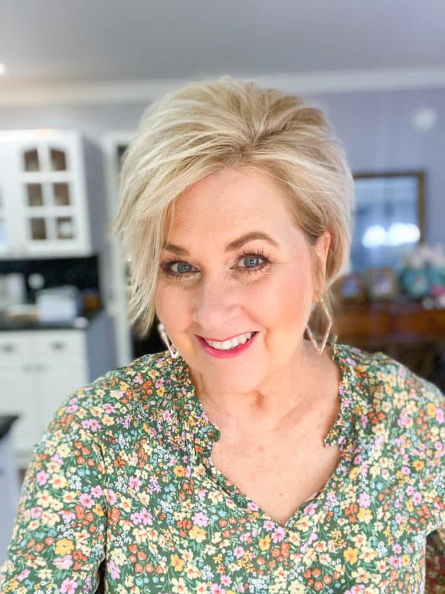 Fashion Blogger 50 Is Not Old is showing her new short haircut