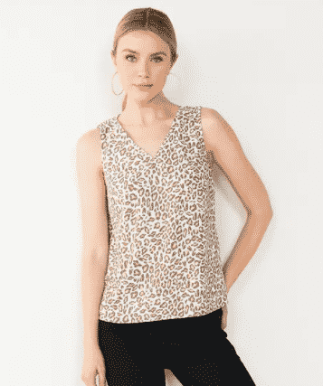 cheetah print top from Kohl's