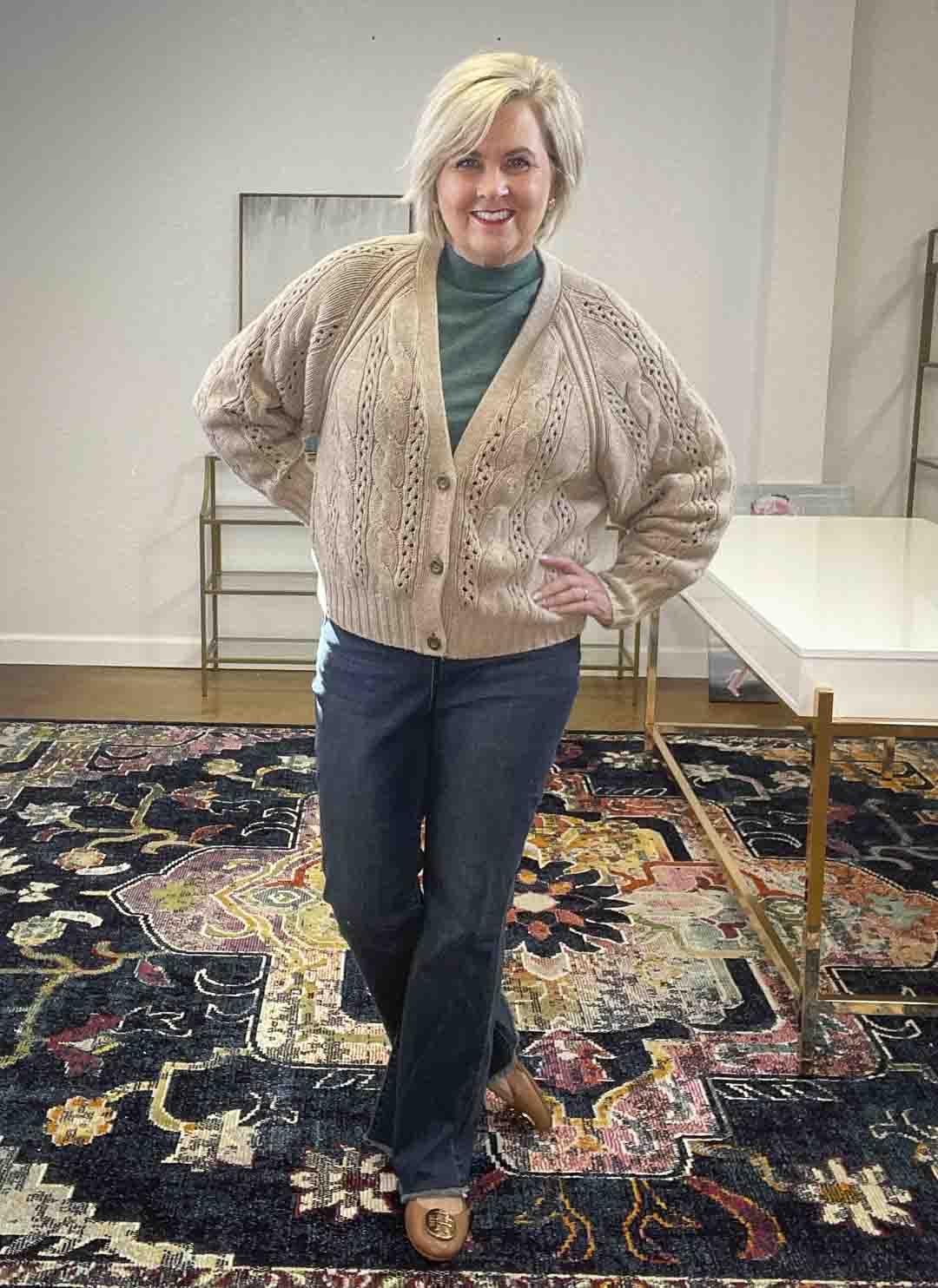 Over 40 Fashion Blogger, Tania Stephens, is wearing affordable fall fashions from Target