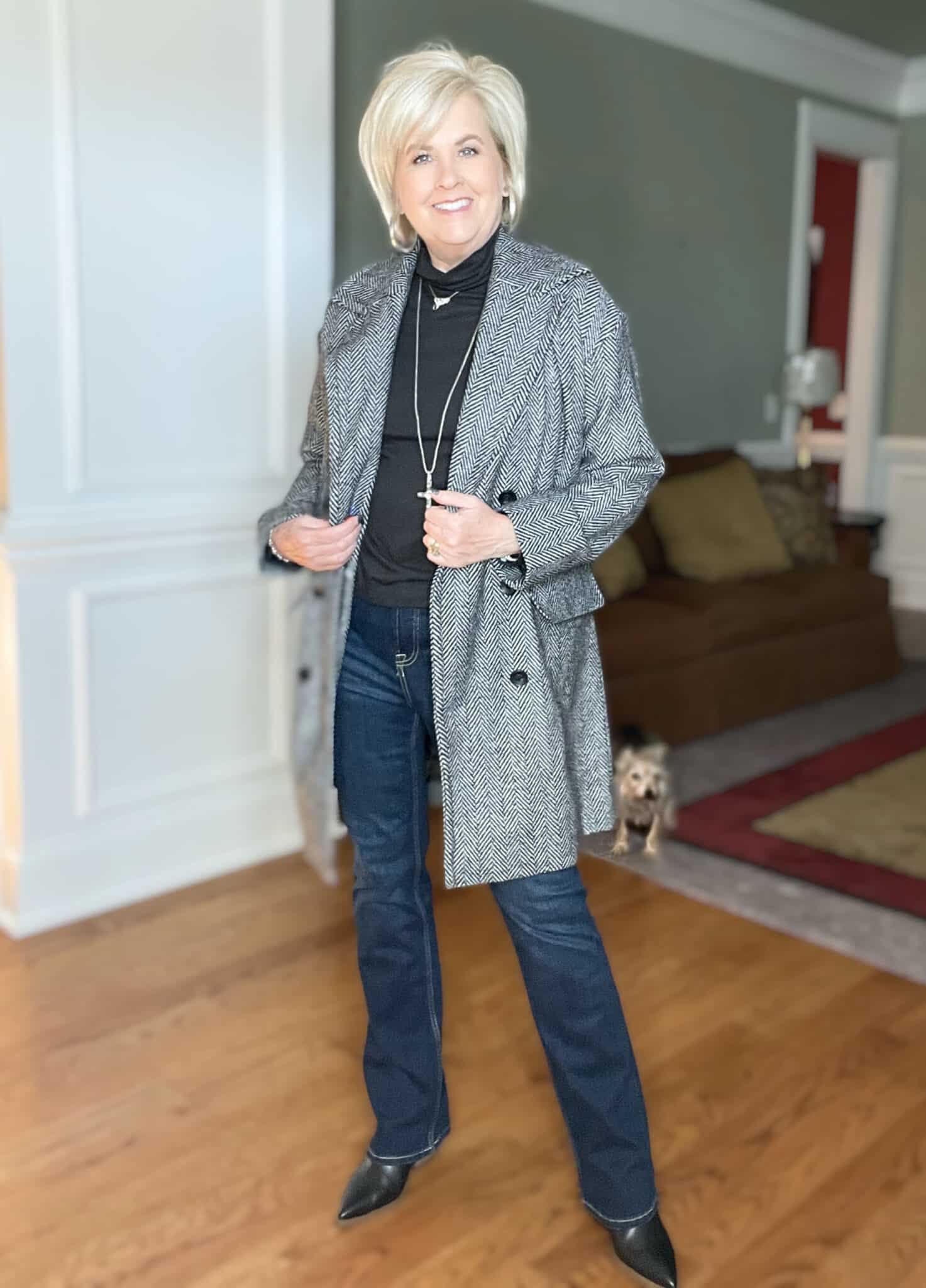 Over 40 Fashion Blogger, Tania Stephens is keeping warm in her affordable coats from Walmart11