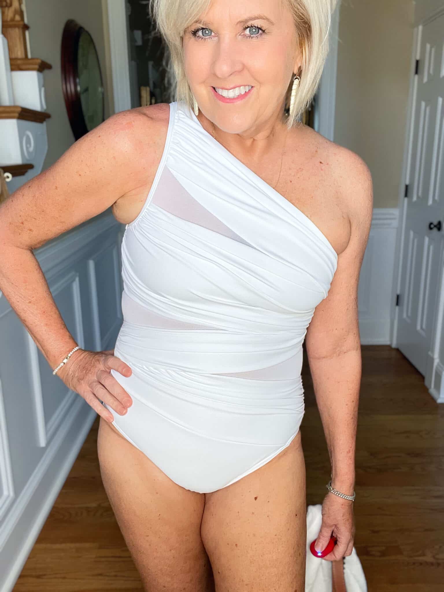 Over 40 Fashion Blogger, Tania Stephens is doing a swimsuits for women over 50 try-on haul13