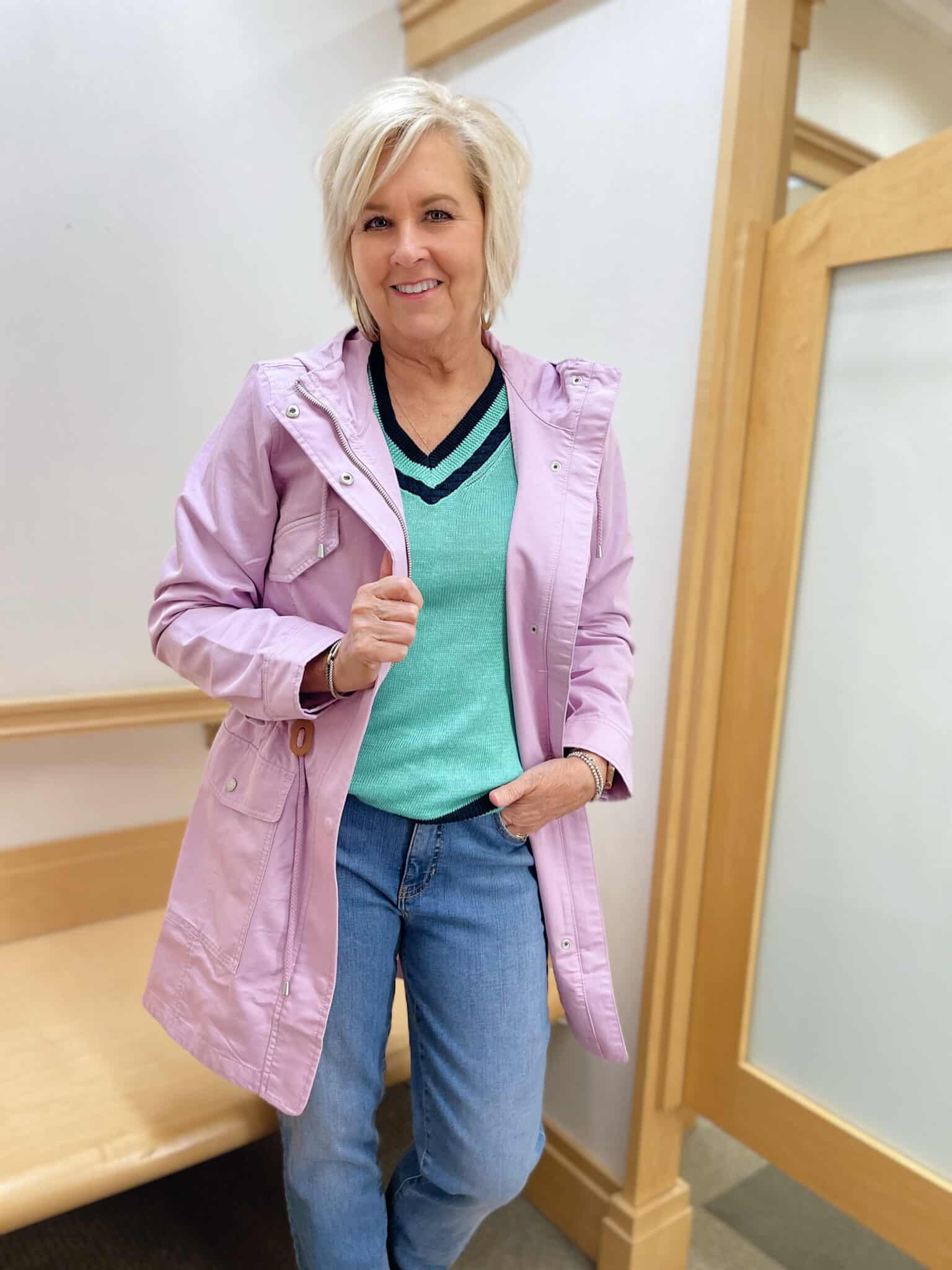 Over 40 Fashion Blogger, Tania Stephens is doing a try-on haul from Talbots inside the dressing room32