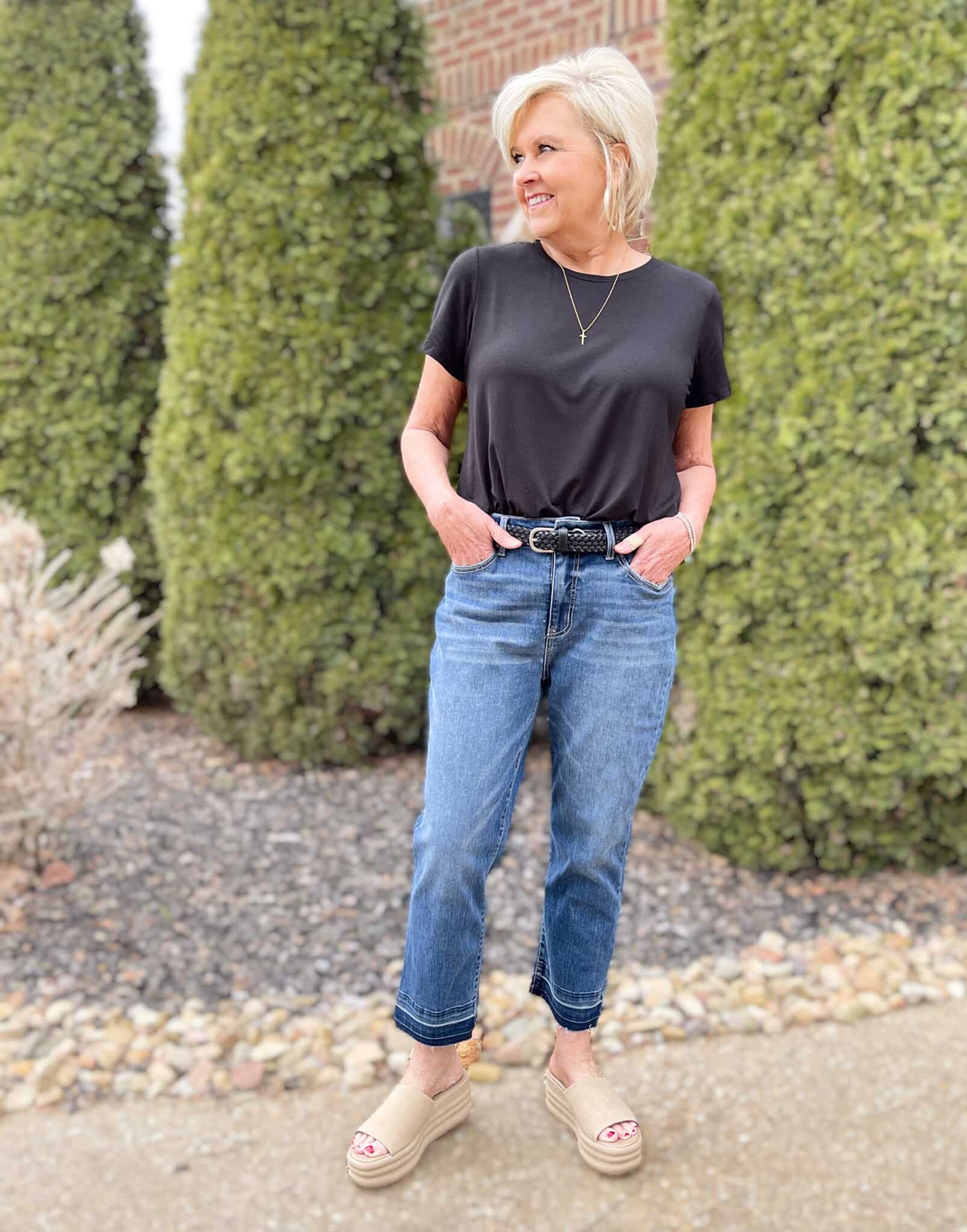 Over 40 Fashion Blogger, Tania Stephens is styling affordable jeans from Walmart11