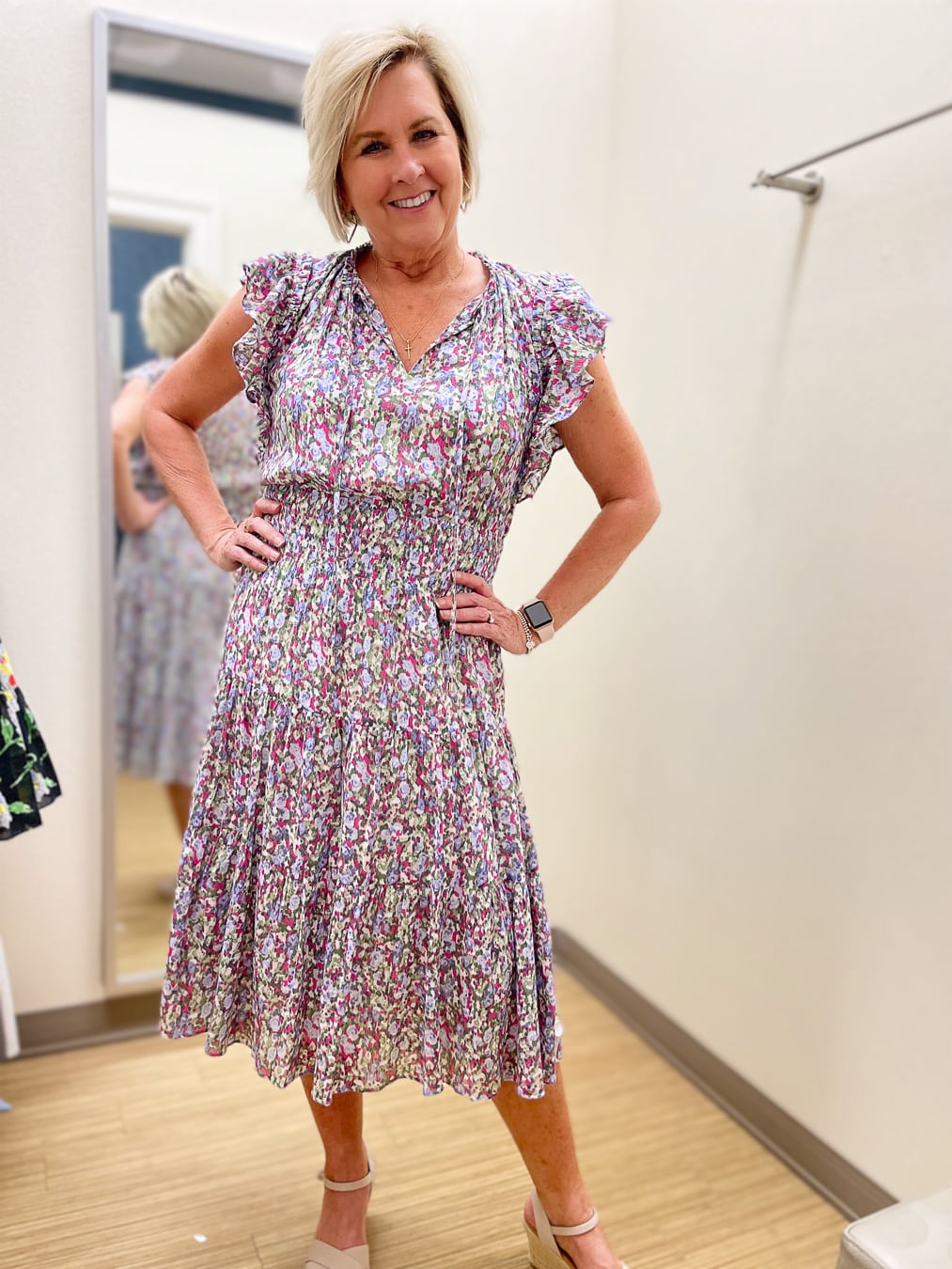 Over 40 Fashion Blogger, Tania Stephens is doing a Belk try-on haul with summer dresses68