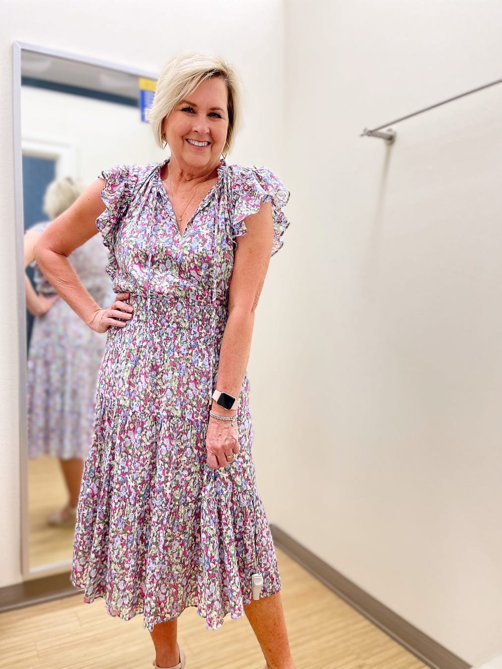 Over 40 Fashion Blogger, Tania Stephens is doing a Belk try-on haul with summer dresses71