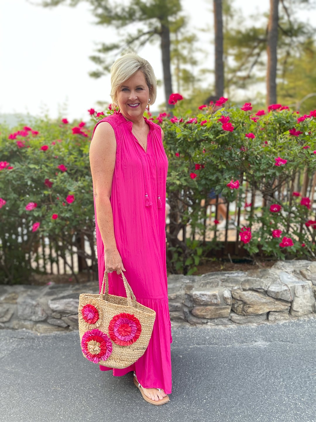Over 40 Fashion Blogger, Tania Stephens is styling a Pretty in Pink This or That post with Chicos1
