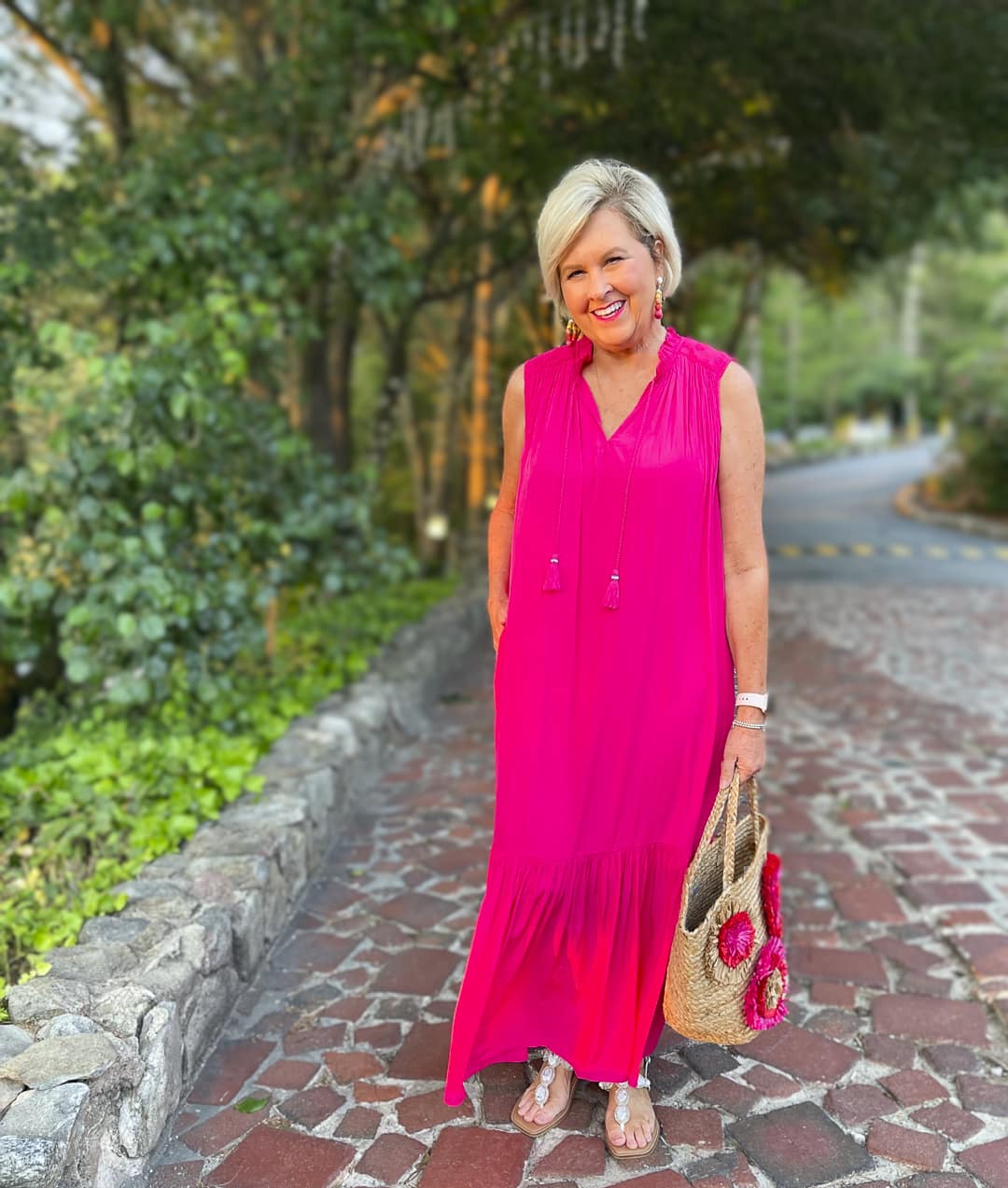 Over 40 Fashion Blogger, Tania Stephens is styling a Pretty in Pink This or That post with Chicos8