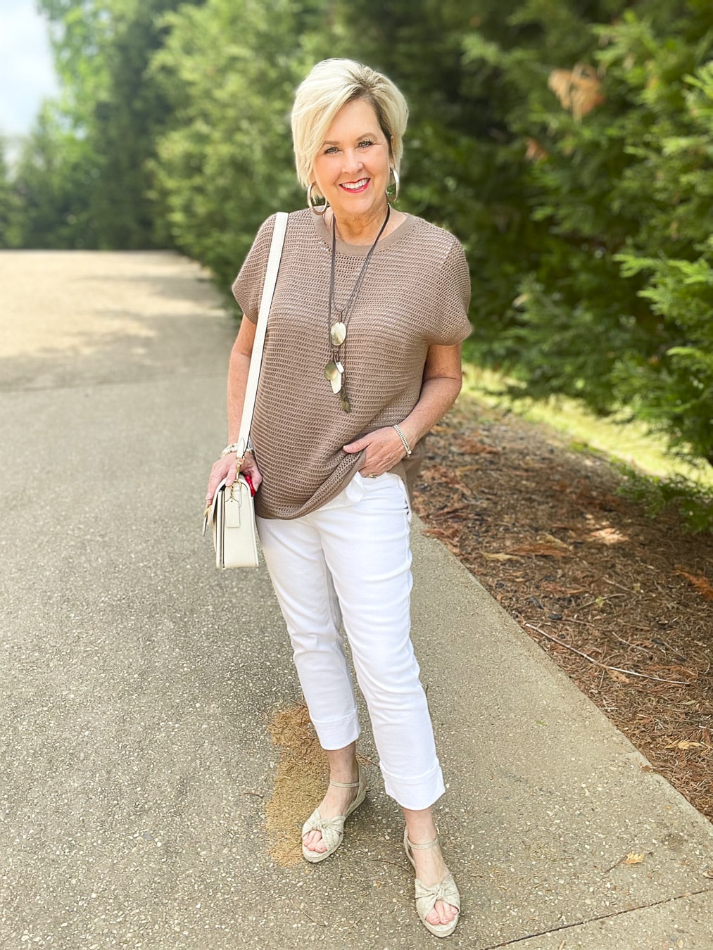 Over 40 Fashion Blogger, Tania Stephens is styling a JJill textured sweater9