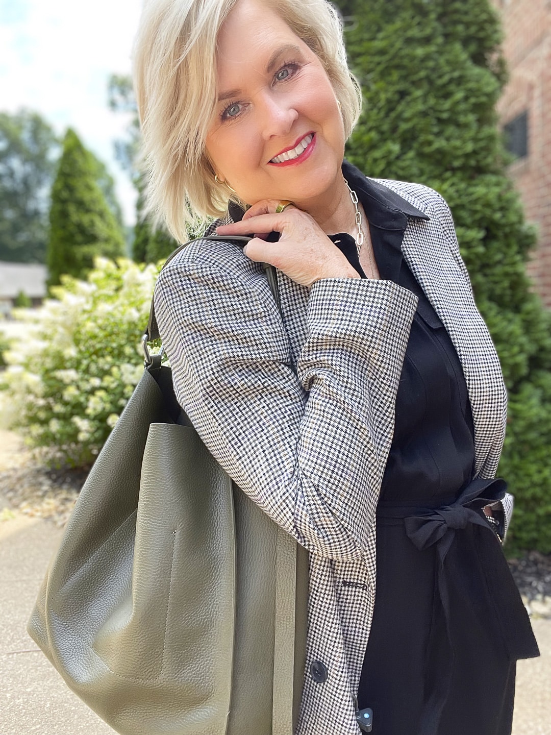 Over 40 Fashion Blogger, Tania Stephens is styling a jumpsuit from Kohl's and lug sole shoes7