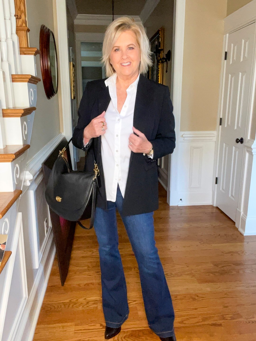 Over 40 Fashion Blogger, Tania Stephens is wearing a Jennifer Aniston inspiration outfit6
