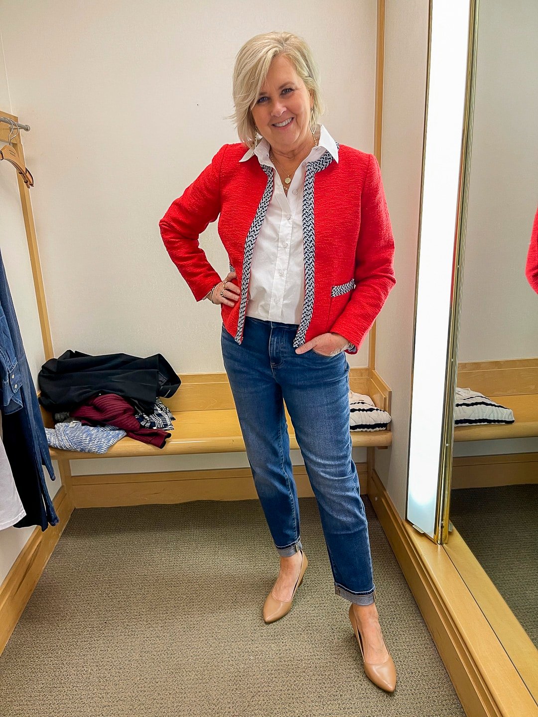 Over 40 Fashion Blogger, Tania Stephens is doing a Try-On Haul for Talbot's Fall Collection August 2022 4
