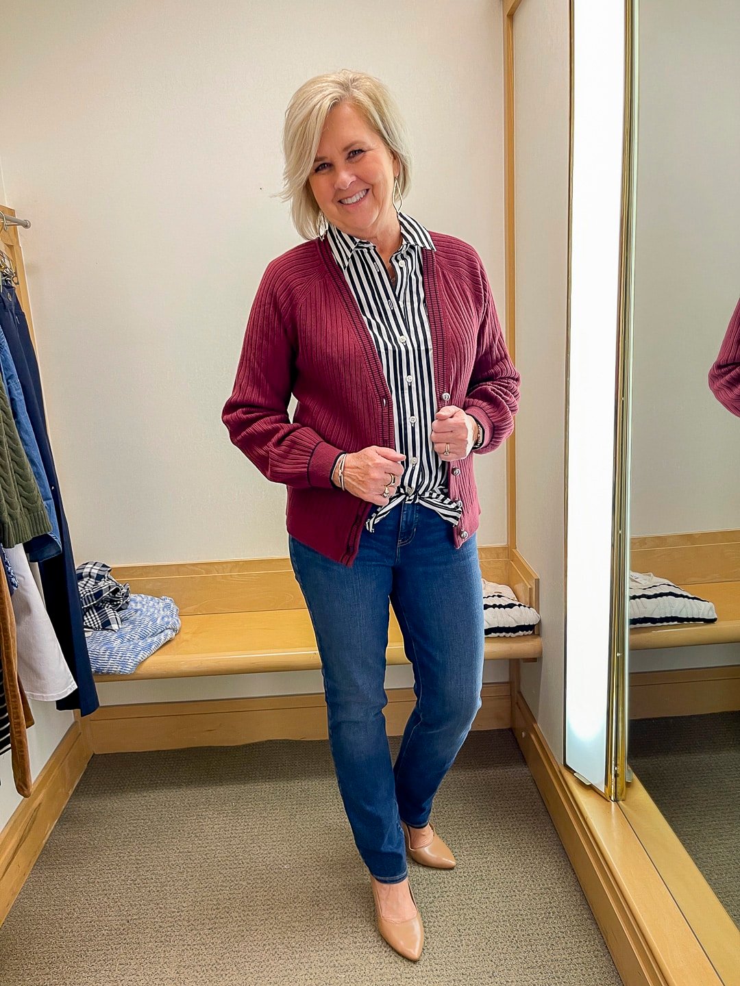 Over 40 Fashion Blogger, Tania Stephens is doing a Try-On Haul for Talbot's Fall Collection August 2022