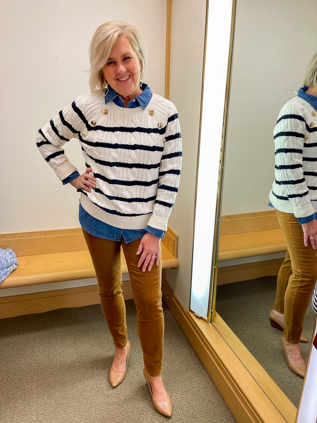 Over 40 Fashion Blogger, Tania Stephens is doing a Try-On Haul for Talbot's Fall Collection August 2022