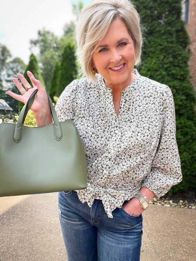 Over 40 Fashion Blogger, Tania Stephens is styling 3 casual fall outfits with one top25