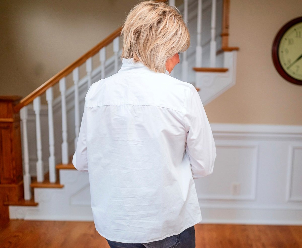 Back of BRF white shirt