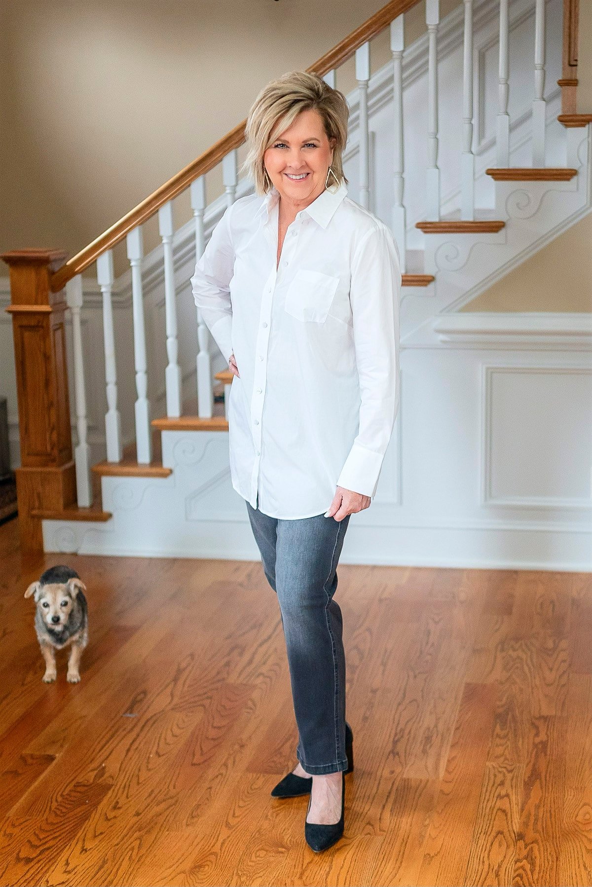 Talbots Boyfriend White Shirt 6