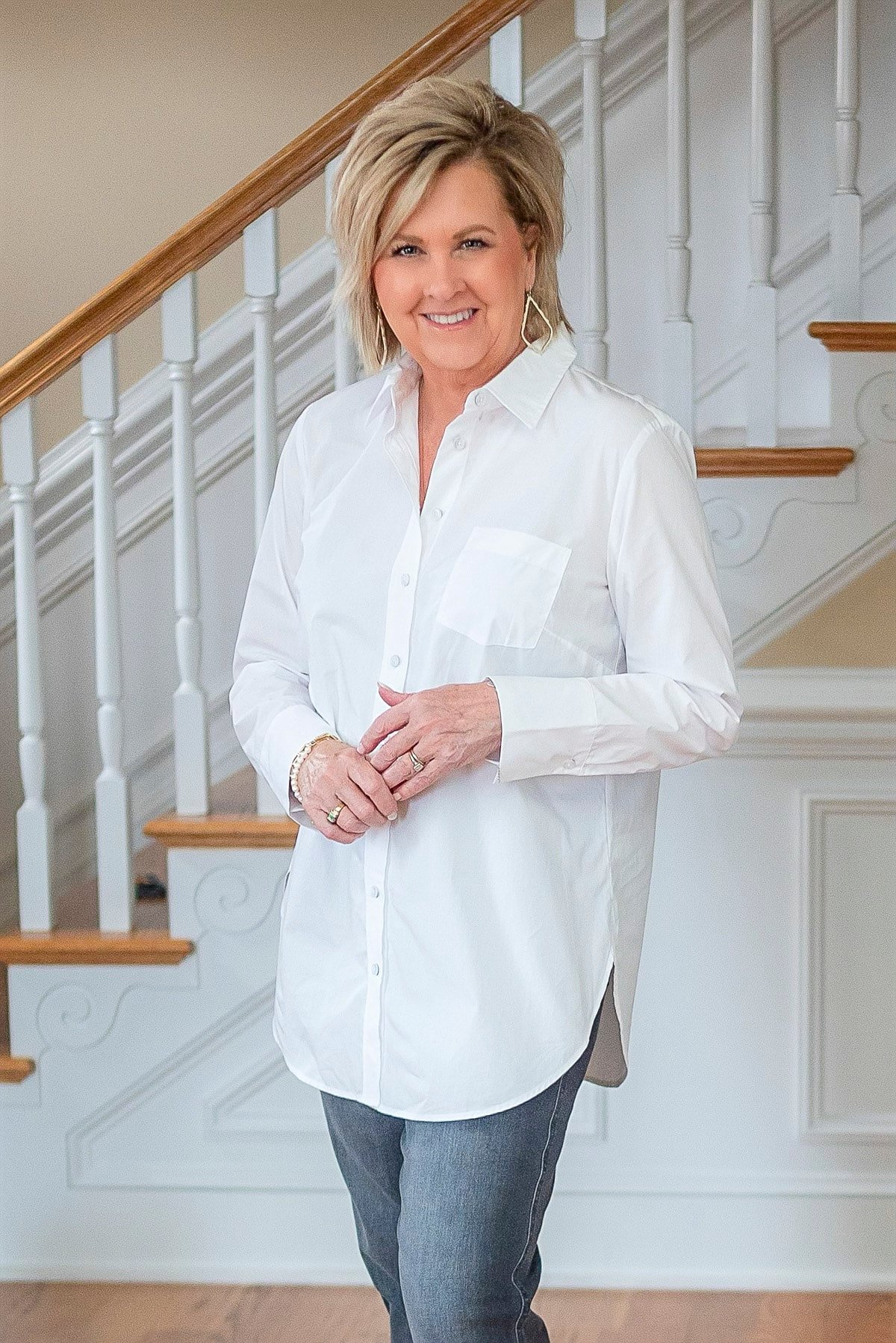 Talbots Boyfriend White Shirt7