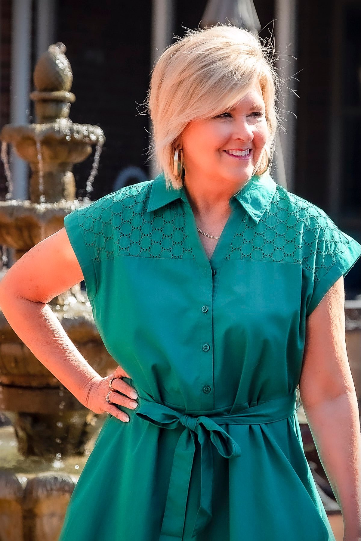 Fashion Blogger, 50 Is Not Old is styling Affordable Spring Dresses from Kohl's 9
