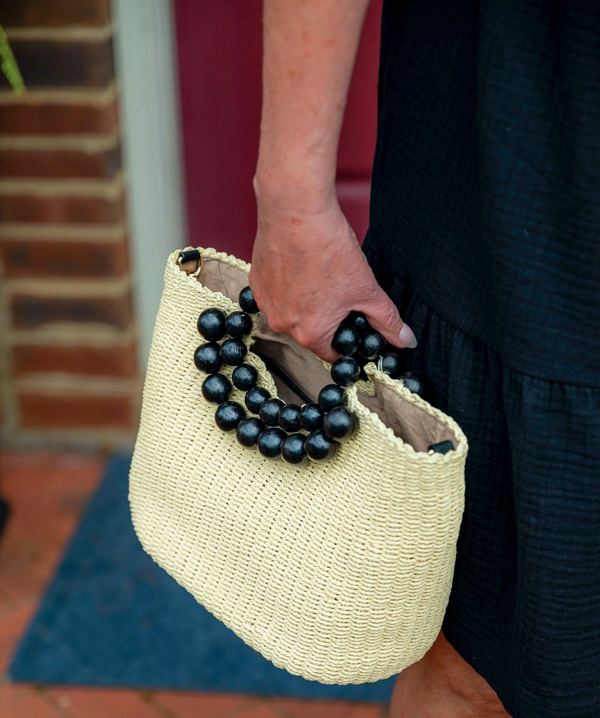 Chico's Beaded handle bag