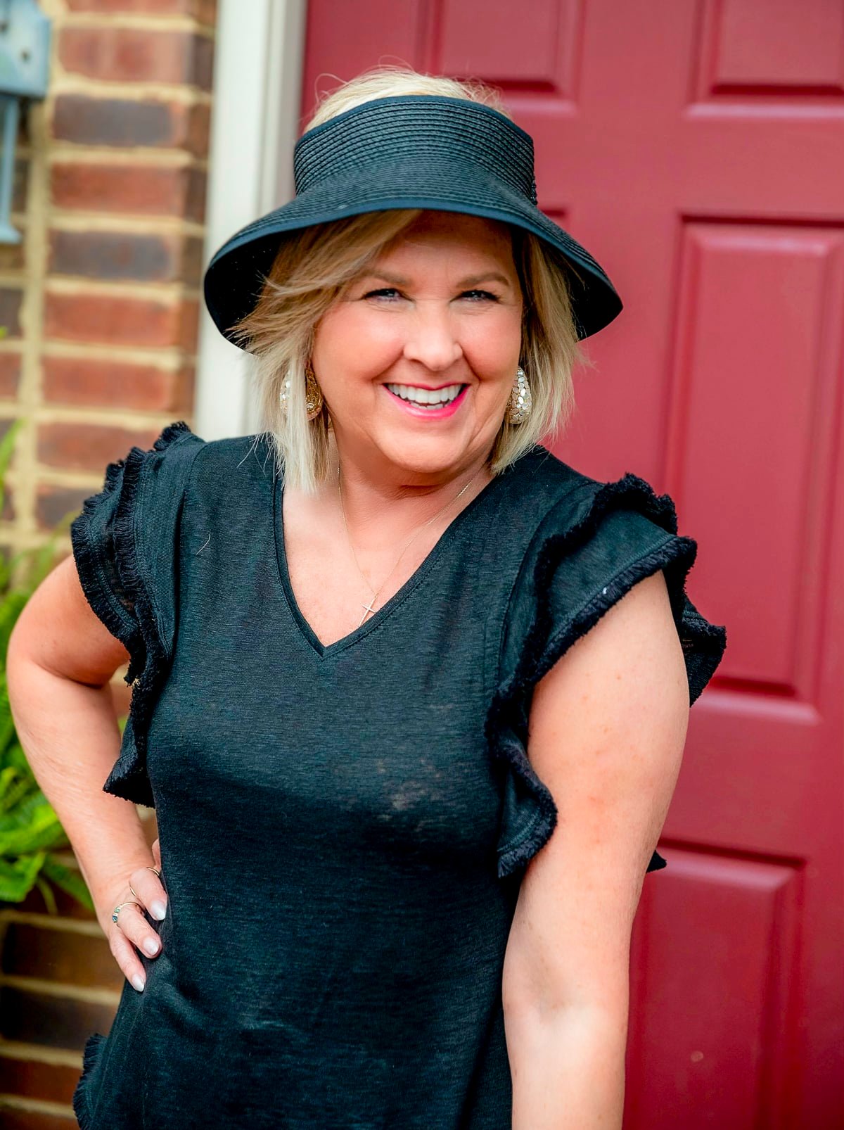 Over 50 Fashion Blogger, Tania Stephens is styling black and white summer styles from Chico's3