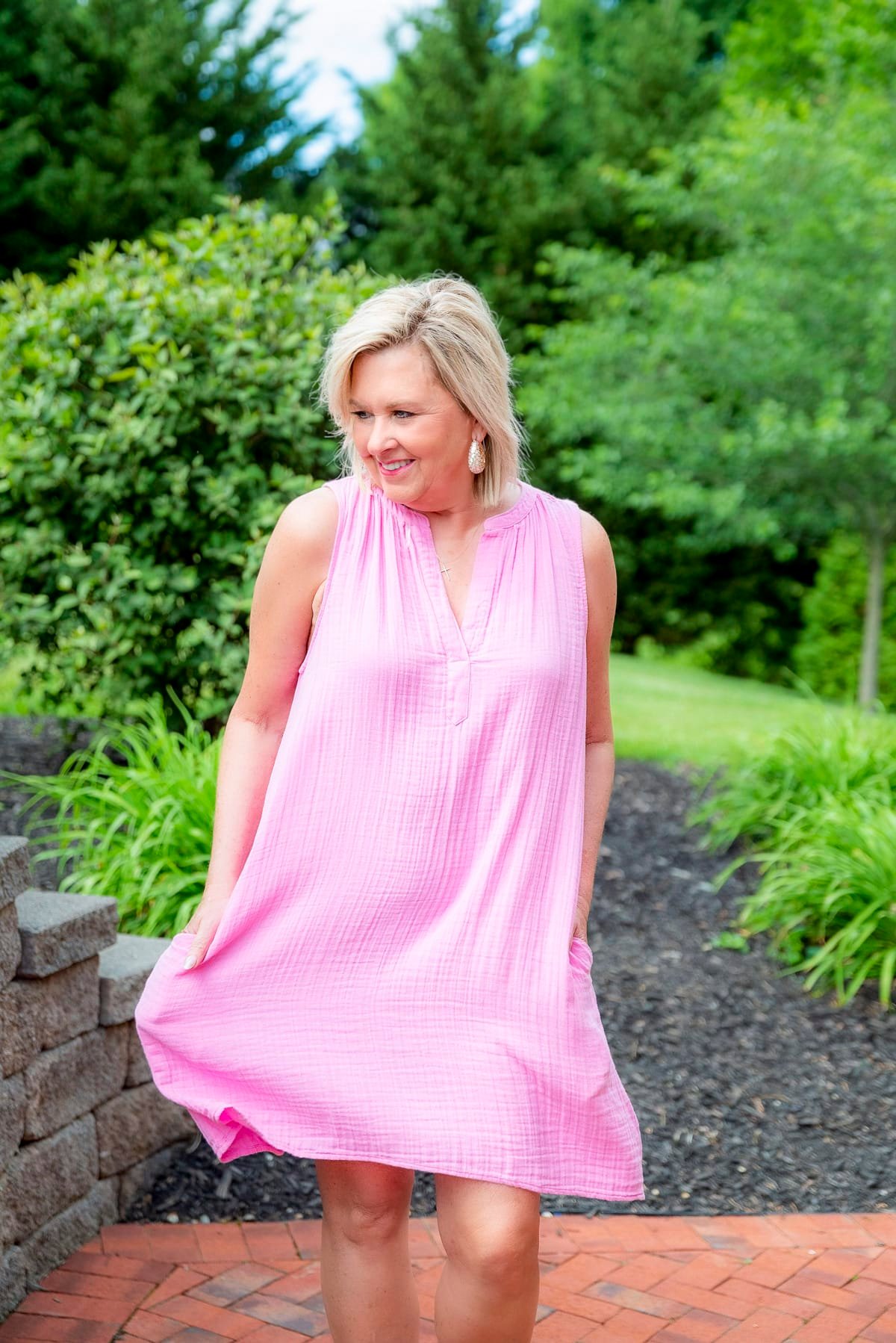 Over 50 Fashion Blogger, Tania Stephens is styling 7 Walmart dresses for women over 50 -13