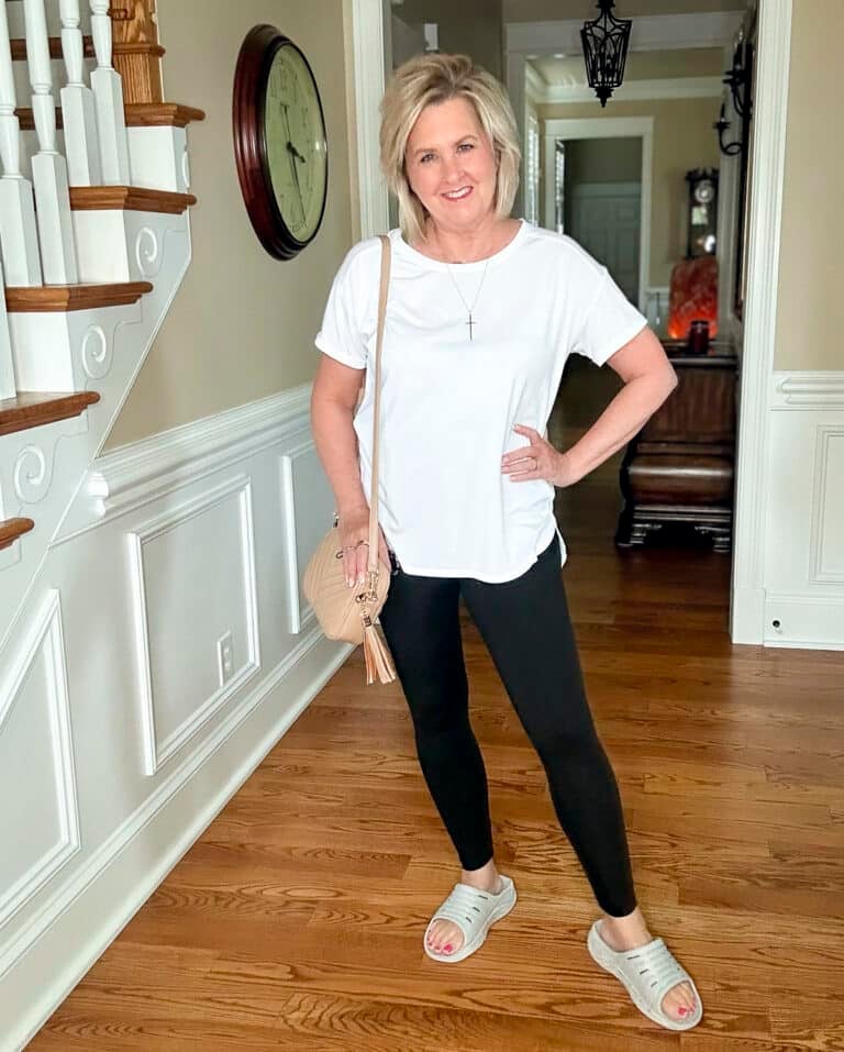 The Thinnest, Softest Black Leggings For Women Over 50
