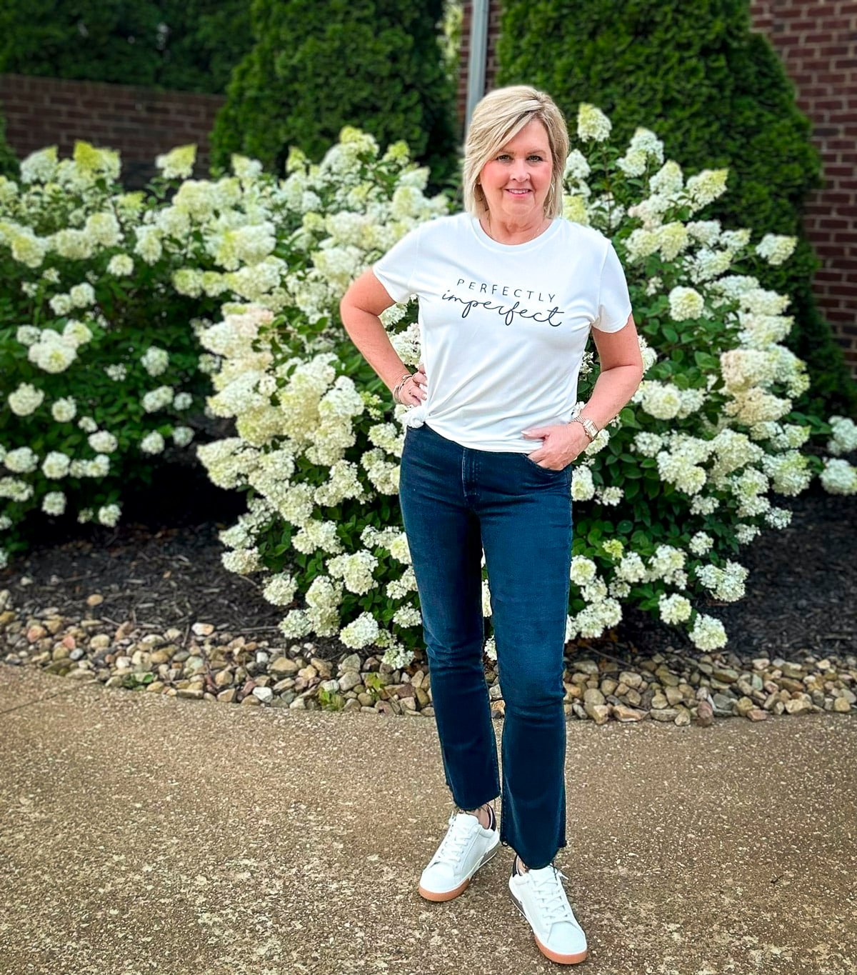 Over 50 Fashion Blogger, Tania Stephens is styling my favorite vintage graphic tees to wear7