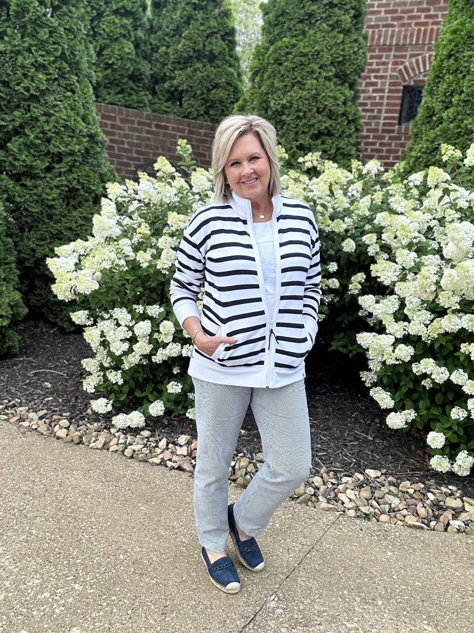 Over 50 Fashion Blogger, Tania Stephens is styling clothing from the Talbots Red Door Sale 8180