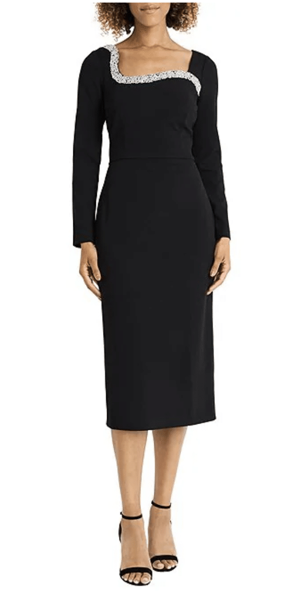 black rhinestone dress