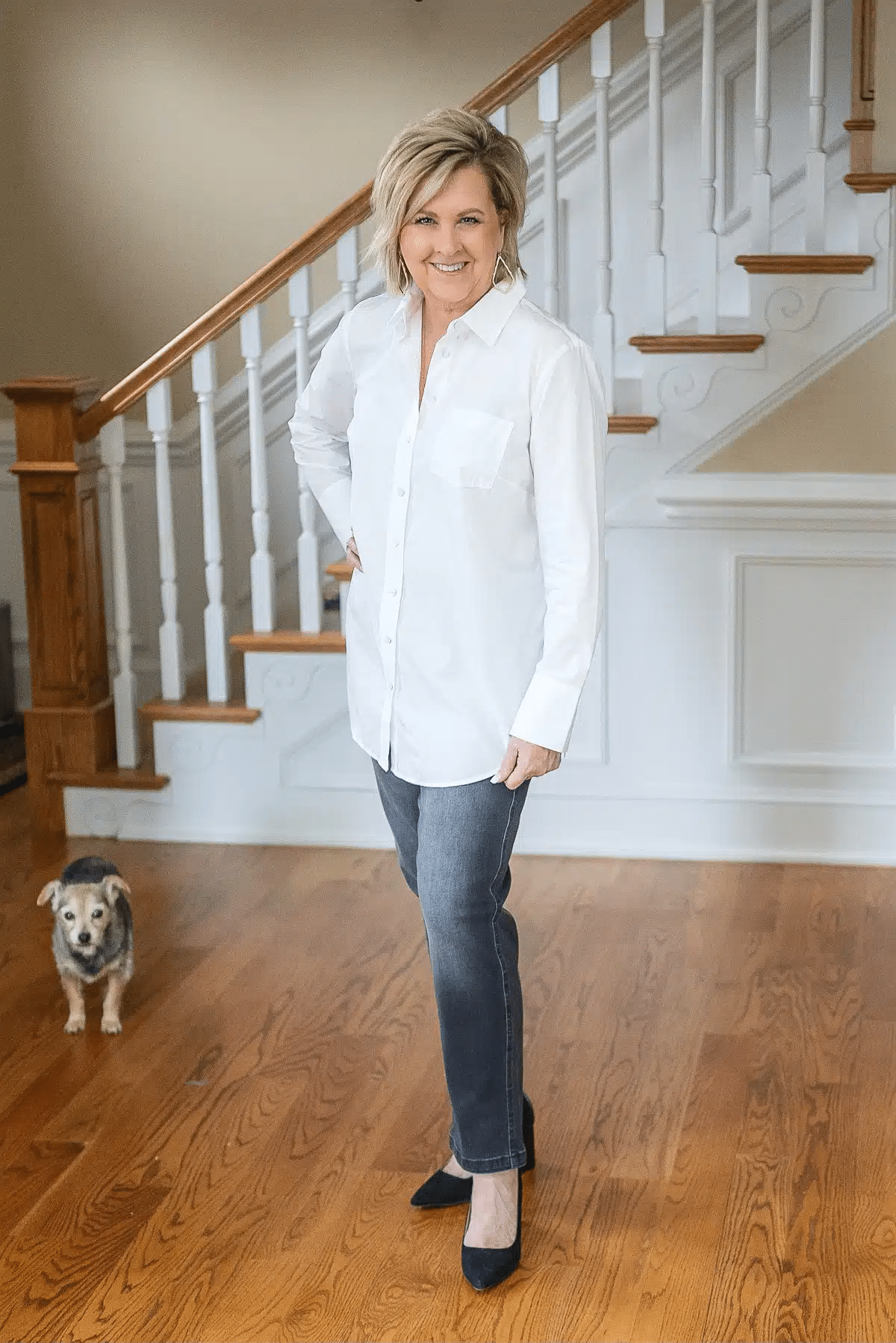 15  Versatile and Stylish Tops For Women Over 50 white shirt