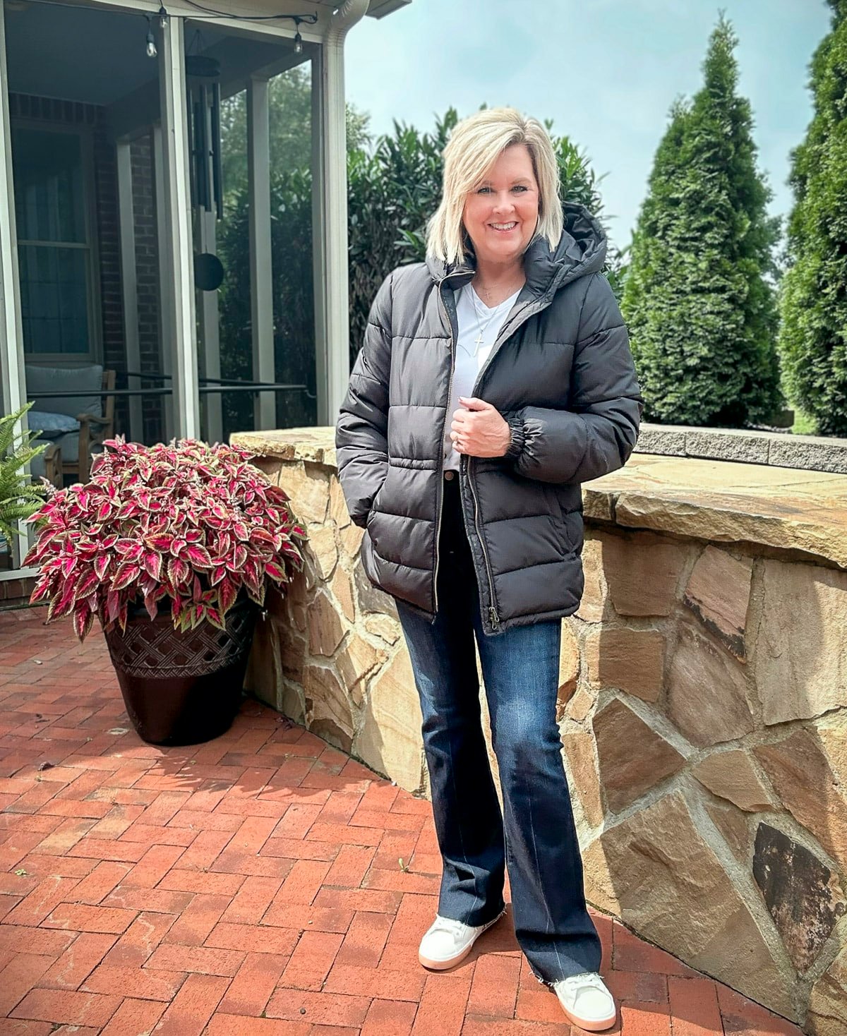 Over 50 Fashion Blogger, Tania Stephens is styling affordable jackets for fall 15