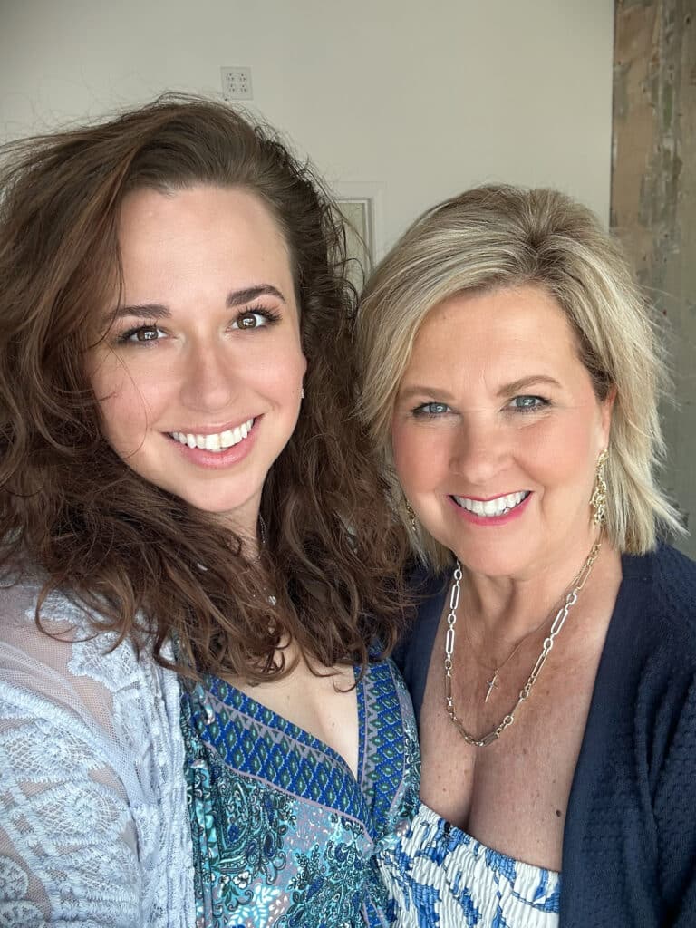Fashion Blogger, Tania Stephens and daughter at niece's bridal luncheon
