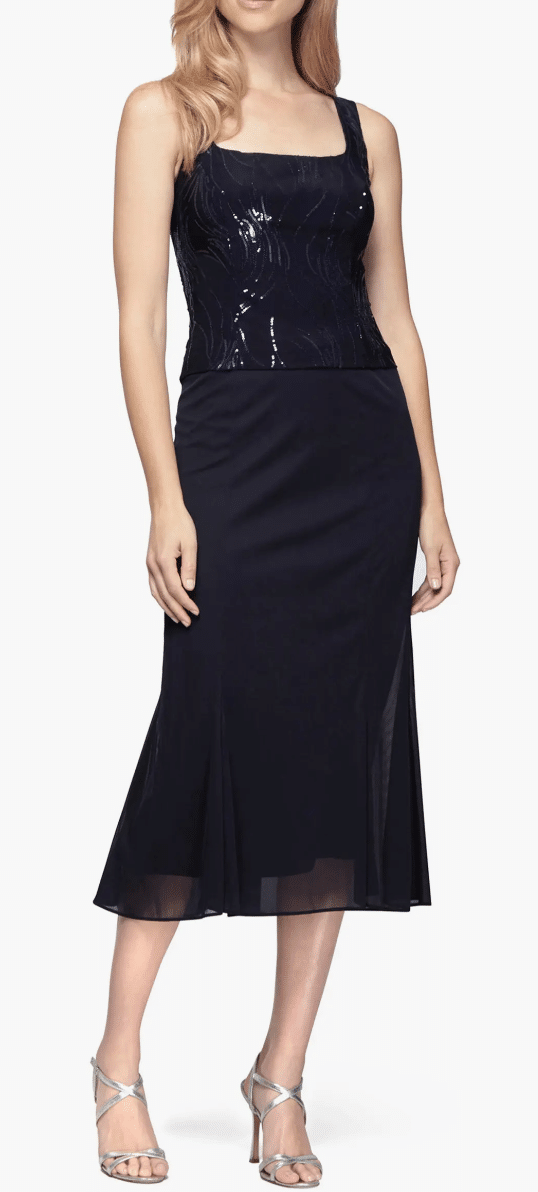 Chic and Affordable Mother of the Bride Dresses for Petites black