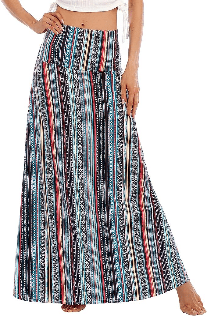 50 is not old fashion blog how to rock a maxi skirt colorful