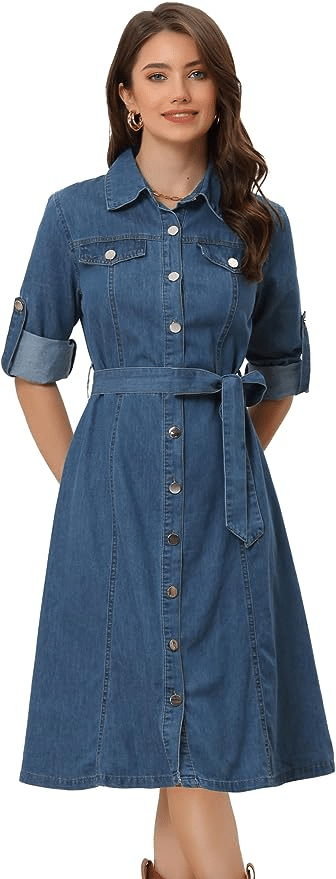 The Best Denim Dresses To Wear Now Fashion Over 50 Fashion Blogger From Amazon