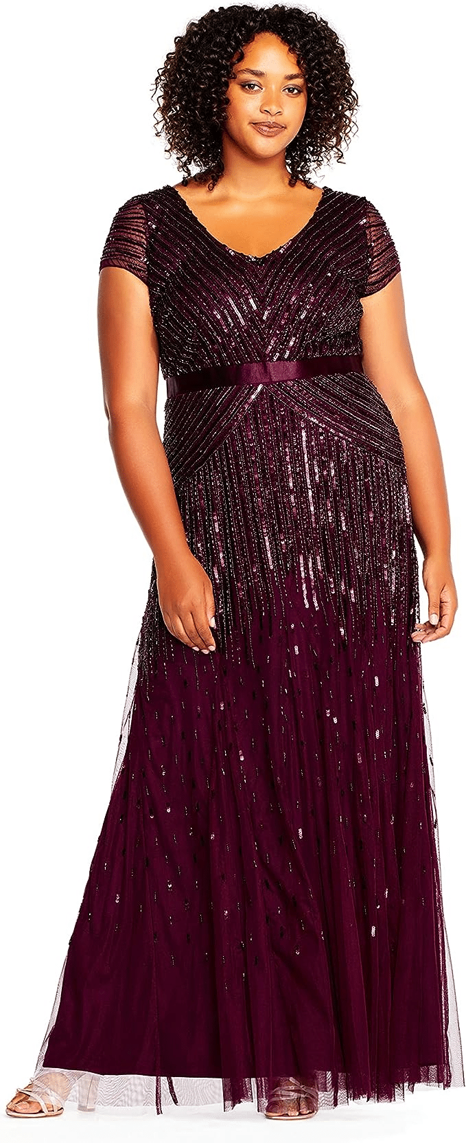 The Best Plus-Size Mother-of-the-Bride Dresses merlot