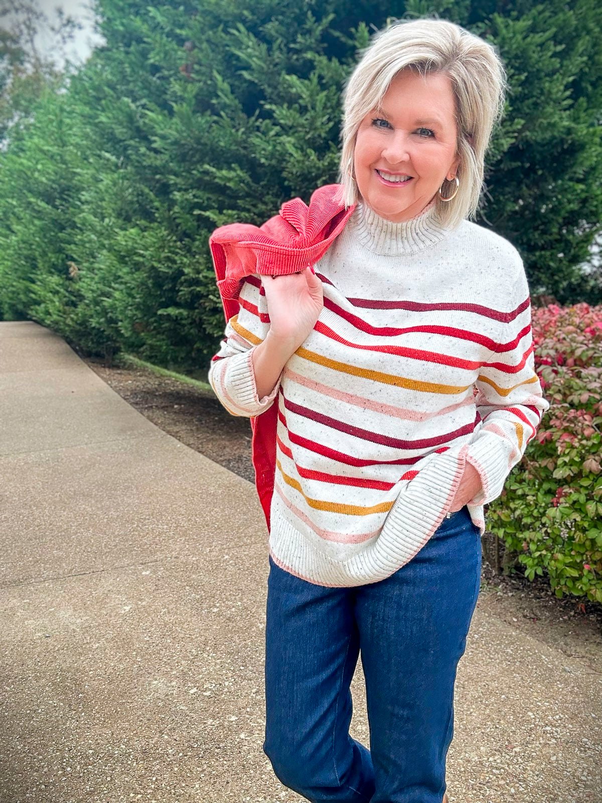Over 50 Fashion Blogger, Tania Stephens is wearing fall clothing from Appleseed's16