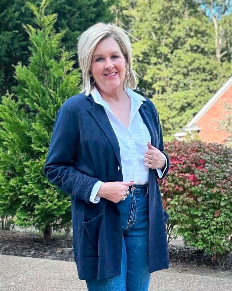 Over 50 Fashion Blogger, Tania Stephens is showing how to style a coatigan13