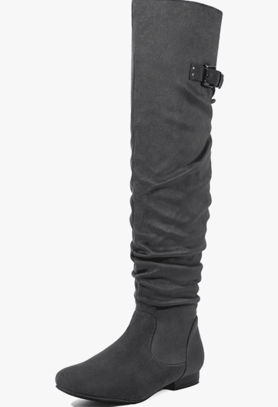 50 is not old fashion blogger The Best Boots and Booties Under $150  grey