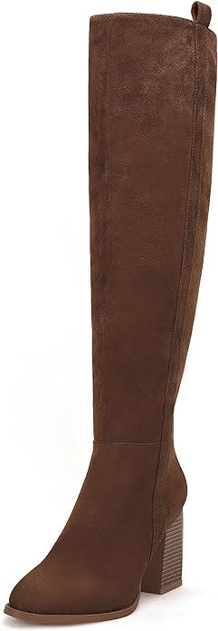 50 is not old fashion blogger The Best Boots and Booties Under $150 over the knee